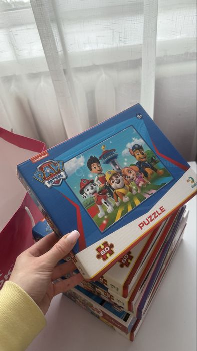 Дитячі пазли Щенячий патруль 9 коробок