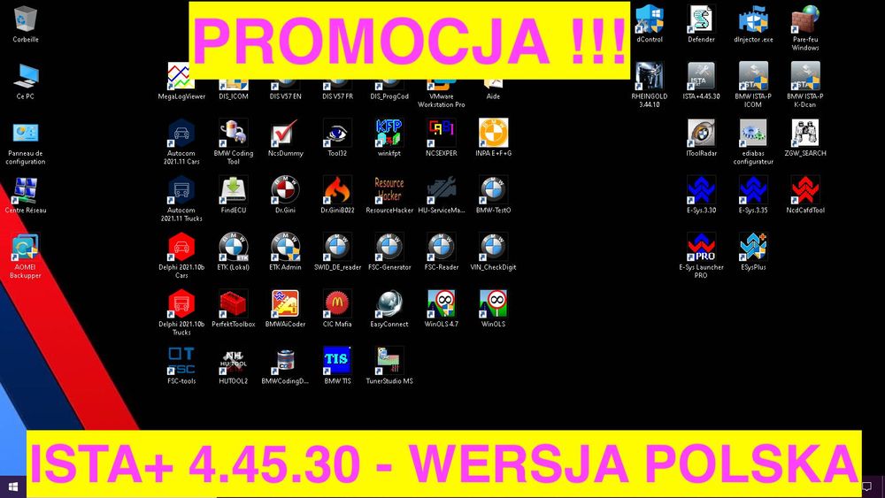 Bmw ISPI Next ISTA+ 4.45.30 PL – Licencja dożywotnia, Esys, Icom,