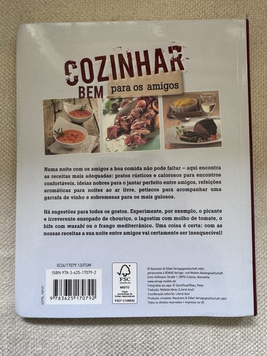 Livro Cozinhar bem para os amigos