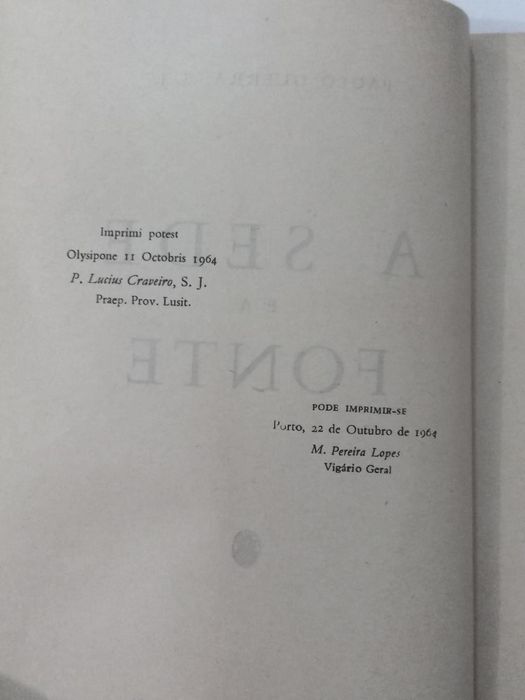 A SEDE e a Fonte, Paulo Guerra S. J.