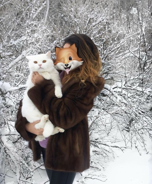 Норковий полушубок