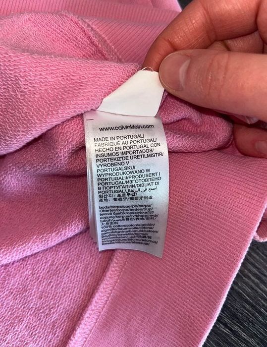 Calvin Klein Jeans różowa bluza z kapturem