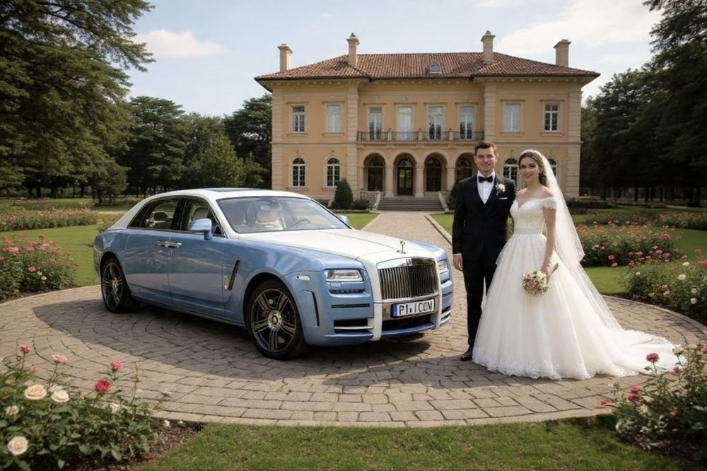 Rolls Royce, limuzyna, auto do ślubu i usługi dla VIP.