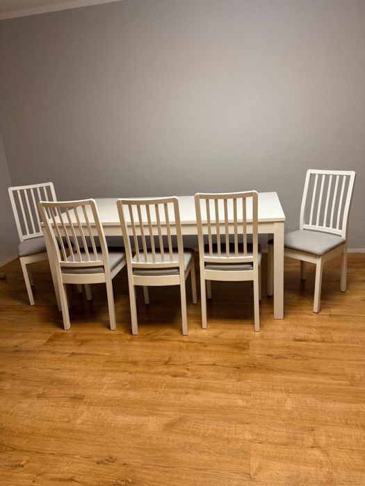 Stoł Bjursta i 6 krzesel Ekadalen - Ikea