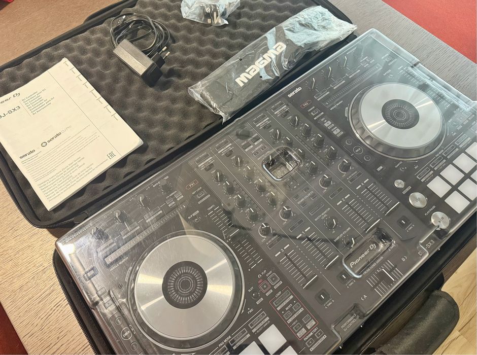 Pioneer DDJ-SX3 Profissional 4 Canais + Decksaver + Mala