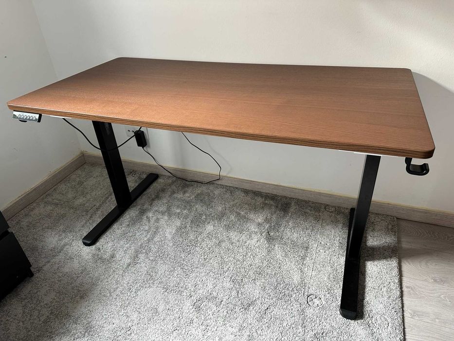 Estrutura secretária sentado em pé ErGear 120kg como nova tampo IDÅSEN