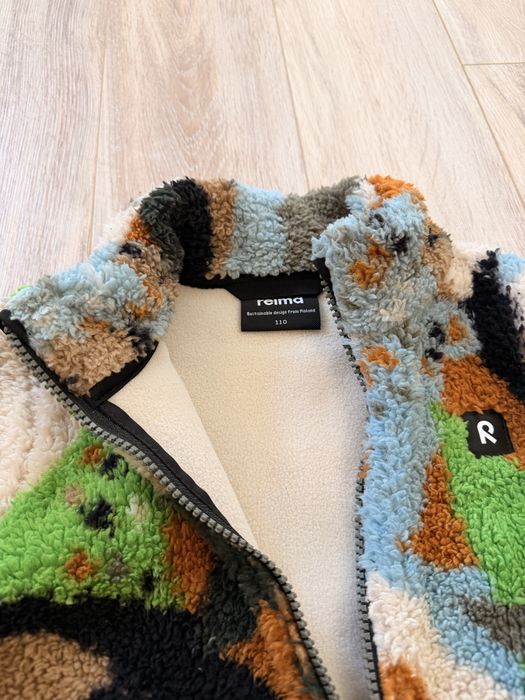 Дитяча тепла флісова толстовка Reima Turkkinen, 110 см Зелена