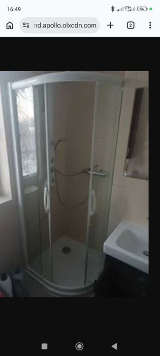 Kabina prysznicowa, szklana 80x80 bez brodzika.