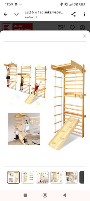 drabinka gimnastyczna dla dziecka