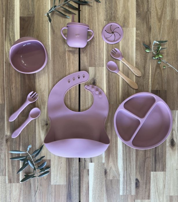 Conjunto de alimentação em Silicone 10 peças livre BPA - Novo
