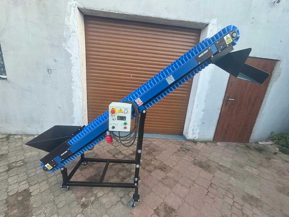 Przenośnik taśmowy wznoszący 3,5 m x1 m