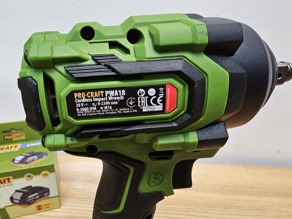 Гайковерт 550Hm Ударный ProCraft PWA18 Бесщеточный Гайковерт 36мес