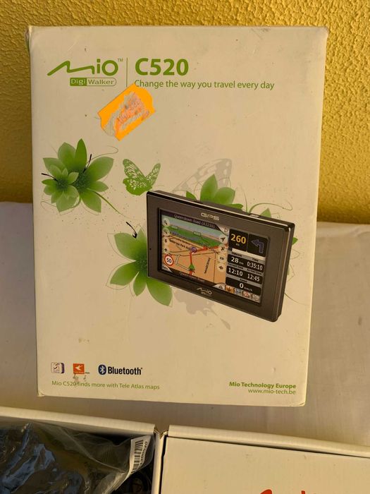 GPS Mio C520 — Com Caixa e Acessórios Originais