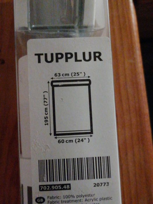 Estore, cortina de ofuscação total / blackout e acessórios vários