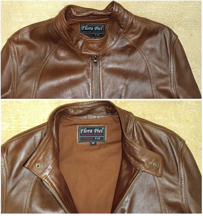 Кожаная куртка Flora Piel Италия натуральная кожа 48-50 размер