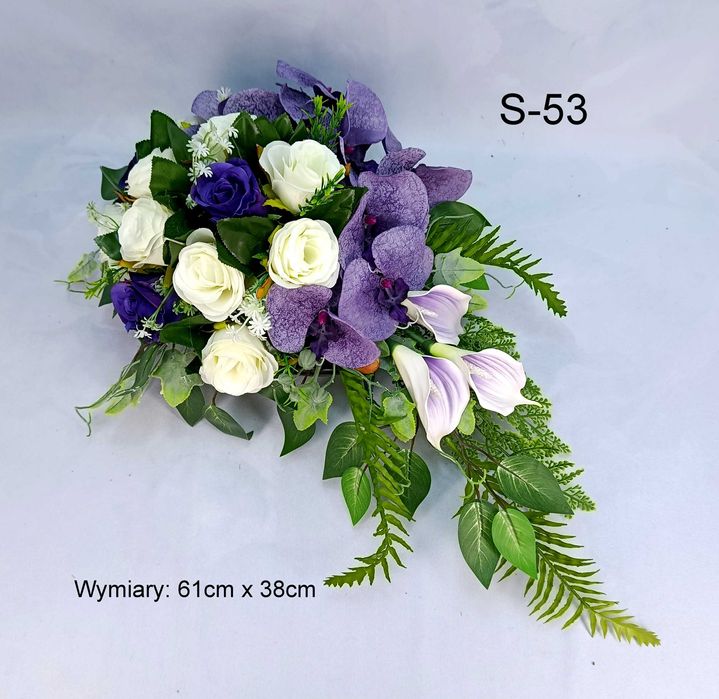 Kompozycje kwiatowe, stroik na cmentarz, na grób