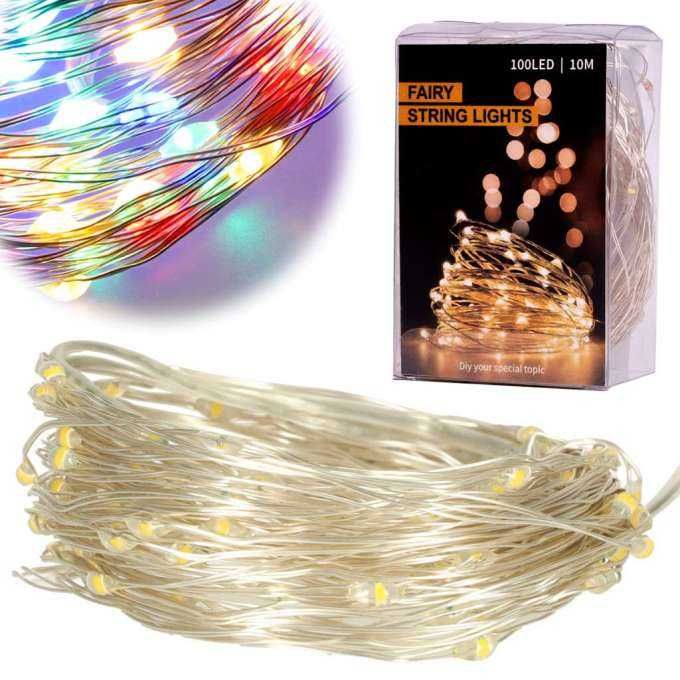 Lampki LED lampki świąteczne na choinkę ozdobne 100LED 10m