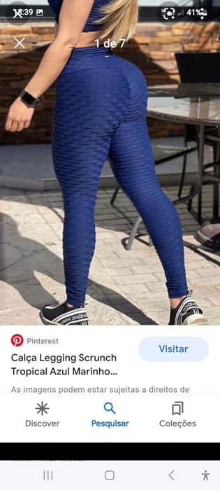 Macacão tipo legging de relevo