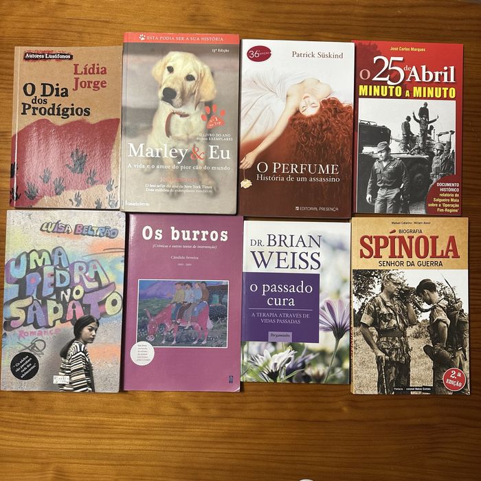 Conjunto de 8 livros