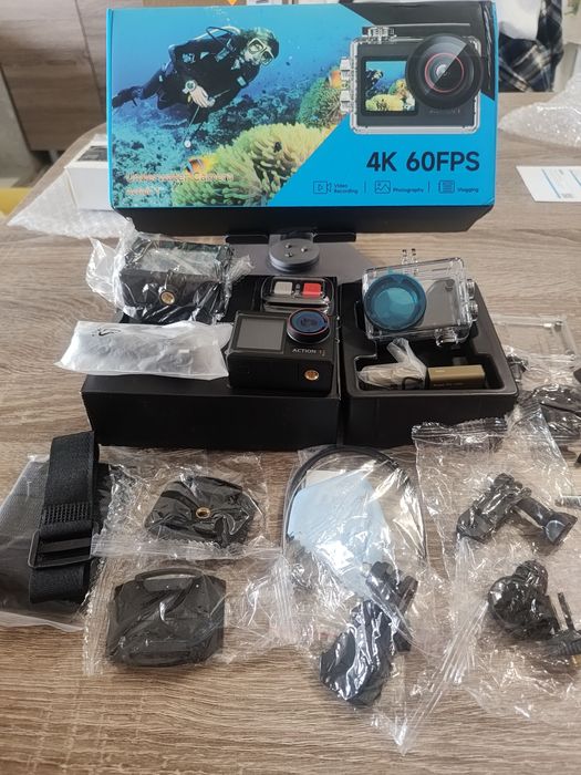 Екшн камера, 4К60FPS повний комплект