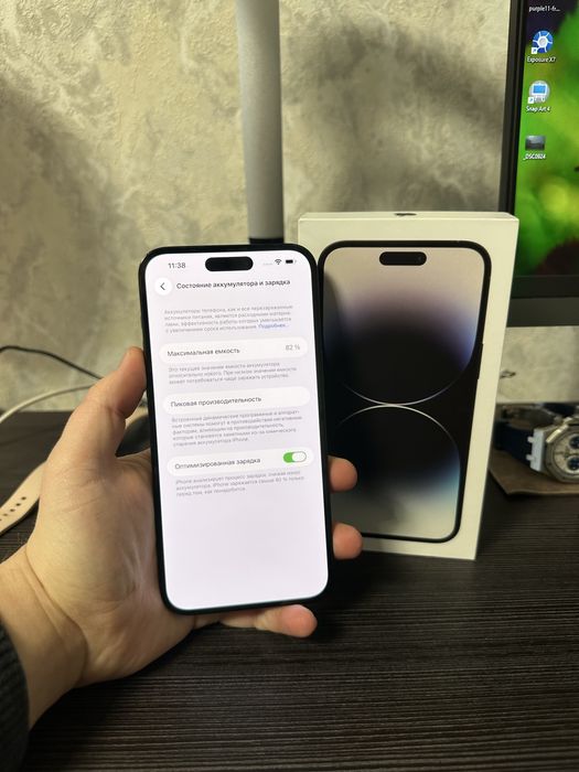 iPhone 14 Pro Max 128Gb • Идеал • Полный комплект • АКБ 82% • Айфон