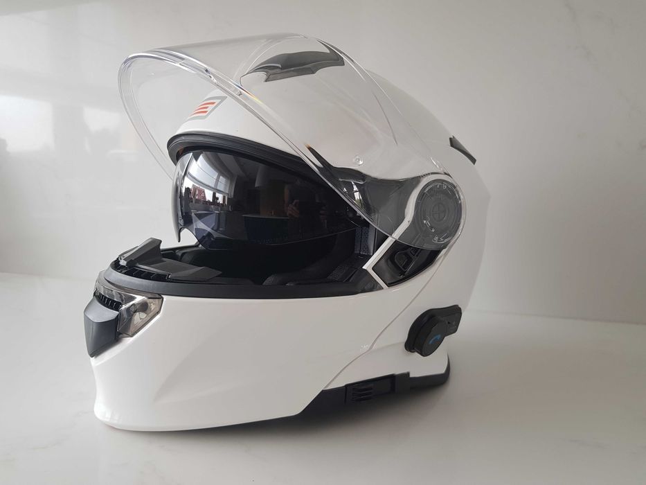 Origine kask motocyklowy + bluetooth, szczękowy, blenda. NOWY!!