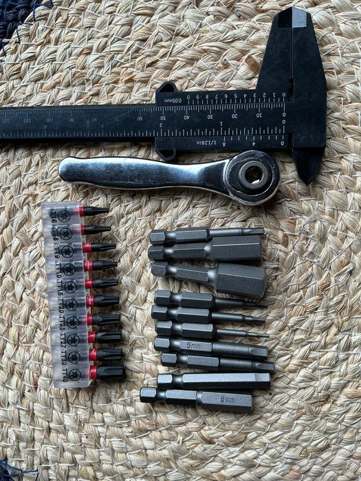 Набор инструментов 22 предмета трещотка 1/4 бити torx шестигранки нови