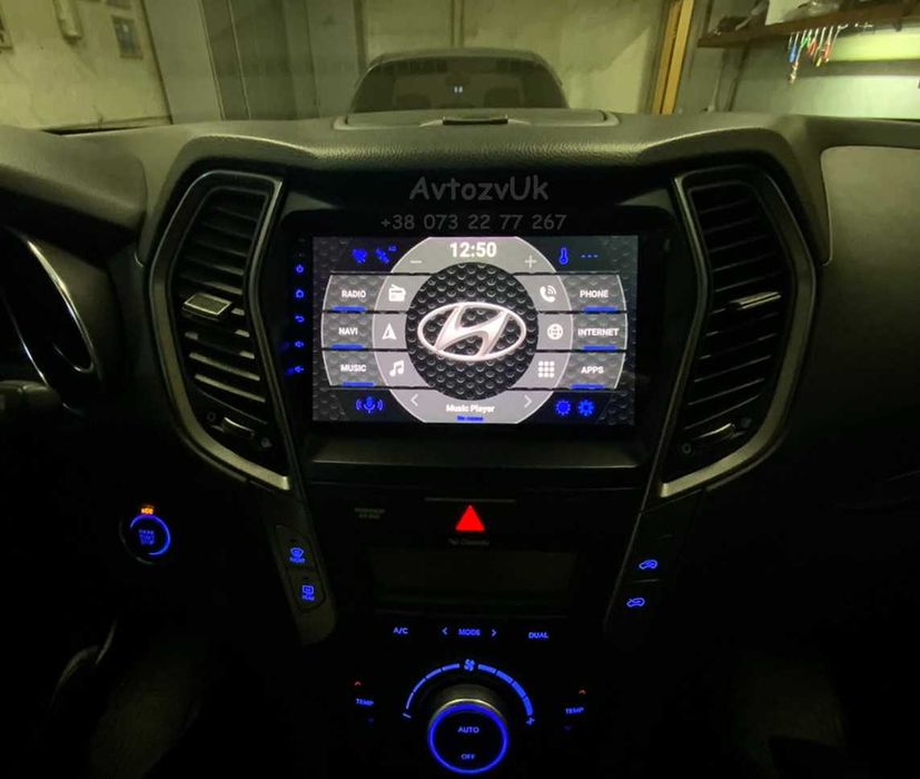 Магнитола HYUNDAI Santa Fe IX 45 GPS Tesla USB ix45 CarPlay Android 16