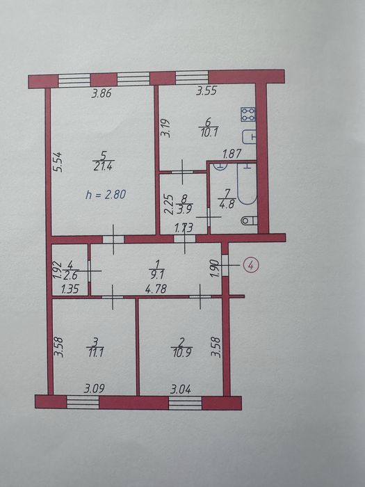 Продам простору 3-кімнатну квартиру в смт. Марʼянівка
