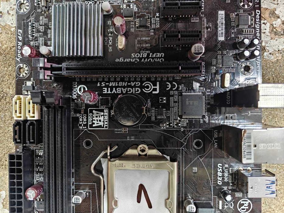 Мат. плата Gigabyte GA-H81M-S1 LGA1150 H81 SATA MicroATX 2DDR3