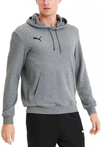 Puma bluza sportowa kangurka z kapturem męska szara modna bawełniana