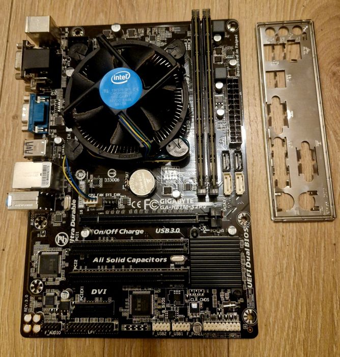 Płyta Główna Gigabyte Intel i5-4460 8GB Pamięć RAM Crucial zestaw