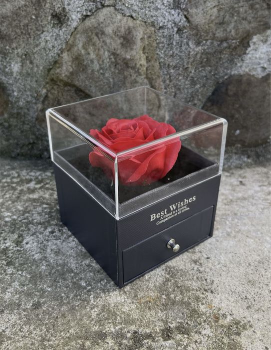 Подарунковий набір/справжня троянда з кулоном