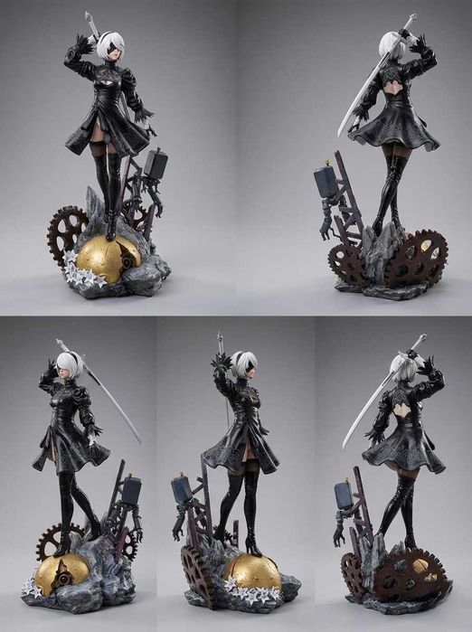 Estátua em Resina 3D  pintado a mão –  NieR: Automata (60 cm)