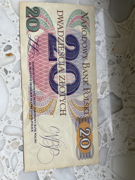 Banknot 20 zł Traugutt PRL seria A