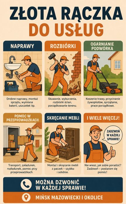 Uslugi Złota Rączka prace drobne