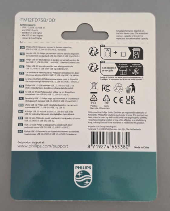 Pen Drive Philips Snow 128GB USB 3.0 High Speed