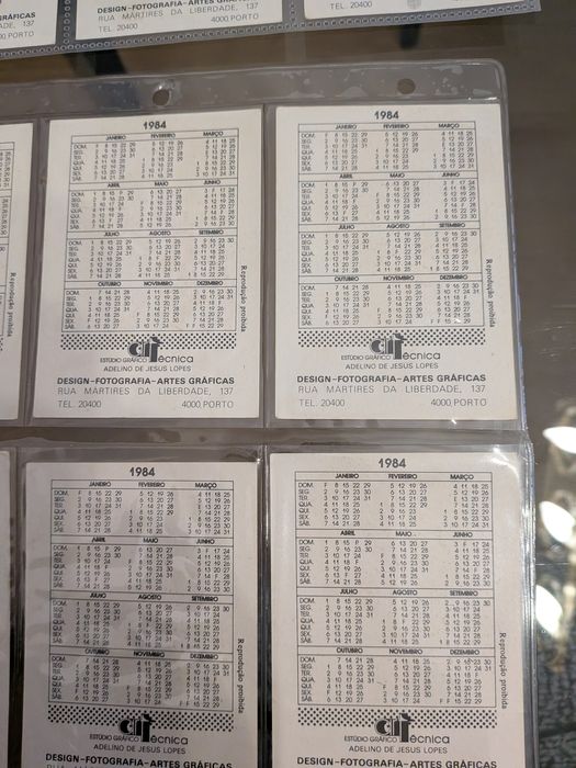 Coleção calendário seleção portuguesa