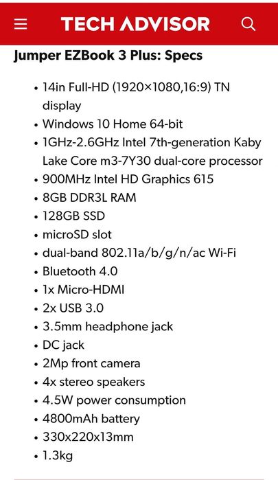 Jumper EZbook 3 Plus