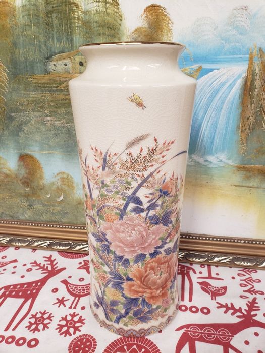 jarra porcelana craquelet japonesa