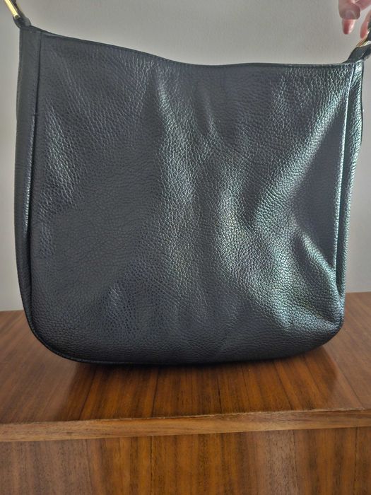 Torba Batycki skórzana granatowa