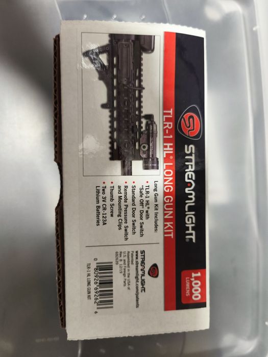 Streamlight TLR-1 HL Long Gun Black, latarka na broń długą, 1000 lm