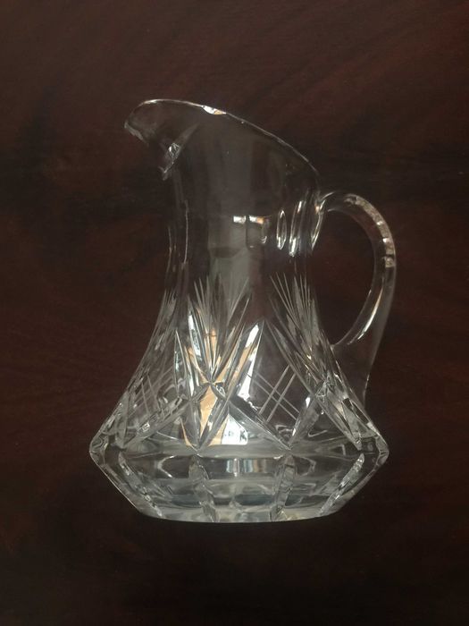 Кришталевий вінтажний глечик,кувшин,молочник