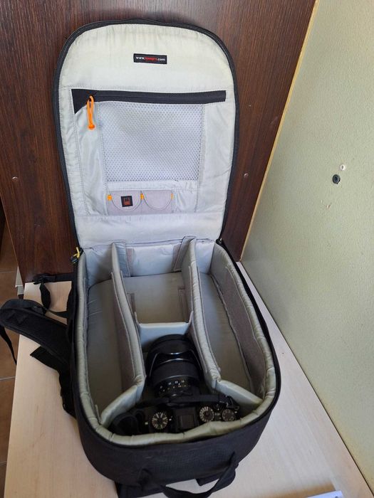 Fujifilm X-T3 + lente Fujinon XF16-55mm f2.8 R LM WR + mochila Lowepro