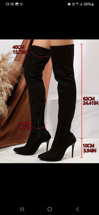 Ботфорди замшеві