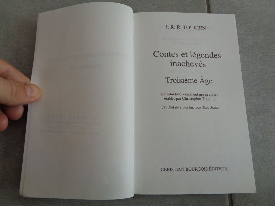 Niedokończone Opowieści / Tolkien / Contes et legendes/DARMOWA DOSTAWA