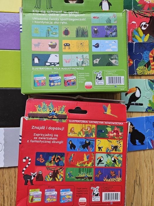 Puzzle duo dwie części rok dwa trzy lata Kapitan Nauka Czuczu