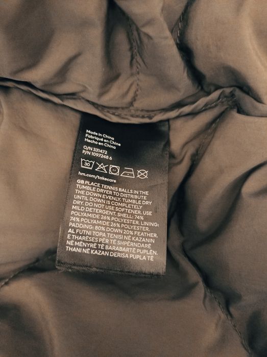 Натуральний пуховик H&M