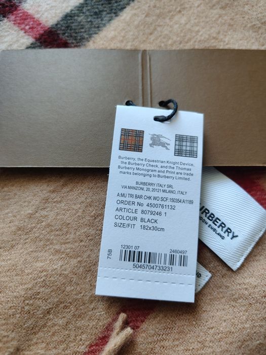 Szalik damski Burberry