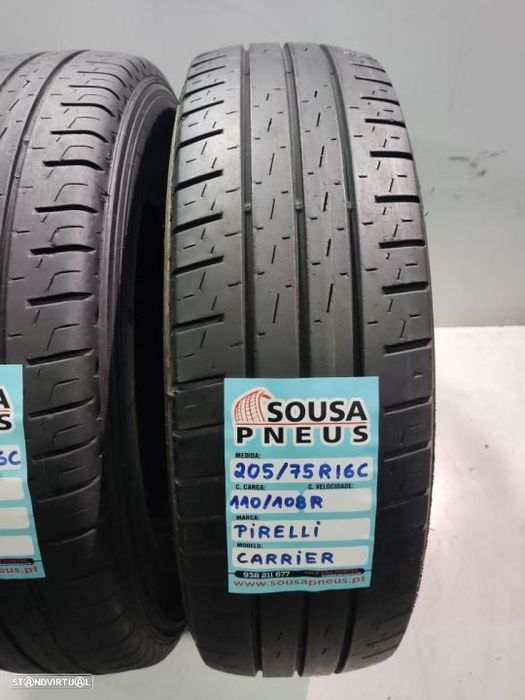 2 pneus semi novos 205-75r16c - pirelli - oferta dos portes